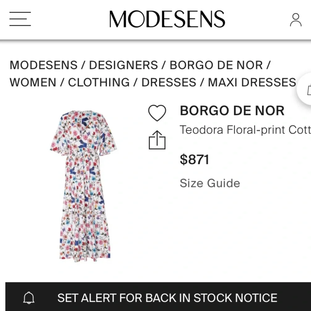 Borgo De Nor Floral Print Long Dress size 14 - Picture 15 of 17